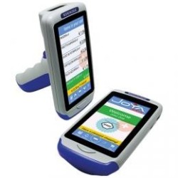 Joya Touch Plus Kit, 2D, BT (BLE), WLAN, NFC, Gun, kabel (USB), blauw, grijs, WEC 7