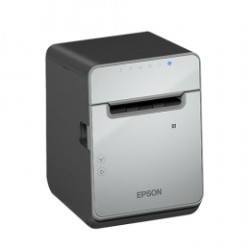 Epson TM-L100, 8 dots/mm (203 dpi), cutter, linerless, USB, Lightning, Ethernet, zwart