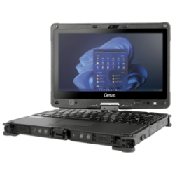 Getac V110, 29,5cm (11,6''), Full HD, US-layout, GPS, Chip, USB, USB-C, BT, Wi-Fi, 4G, SSD, Win. 11 Pro, black