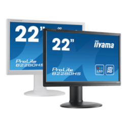 iiyama ProLite XUB22/XB22/B22, 54.6cm (21.5''), Full HD, USB, kabel (USB), zwart