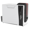 Evolis Agilia, single sided, 24 dots/mm (600 dpi), disp., USB, Ethernet, kit (USB), black, white, red
