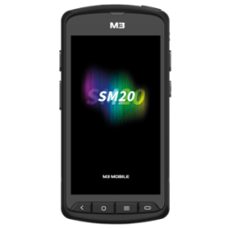 M3 Mobile SM20, 2D, SE4750, 12.7 cm (5''), GPS, USB, BT, Wi-Fi, 4G, NFC, Android, GMS, ext. bat., RB, black