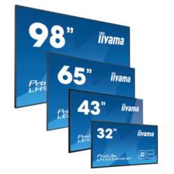 iiyama ProLite LH9875UHS-B1AG, 24/7, 247.7 cm (98''), 4K, USB, RS232, Ethernet, Wi-Fi, Android, kit (RS232), black