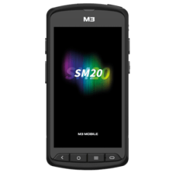 M3 Mobile SM20, 2D, SE4750, 12.7 cm (5''), GPS, USB, BT (5.1), Wi-Fi, 4G, NFC, Android, GMS, RB, black