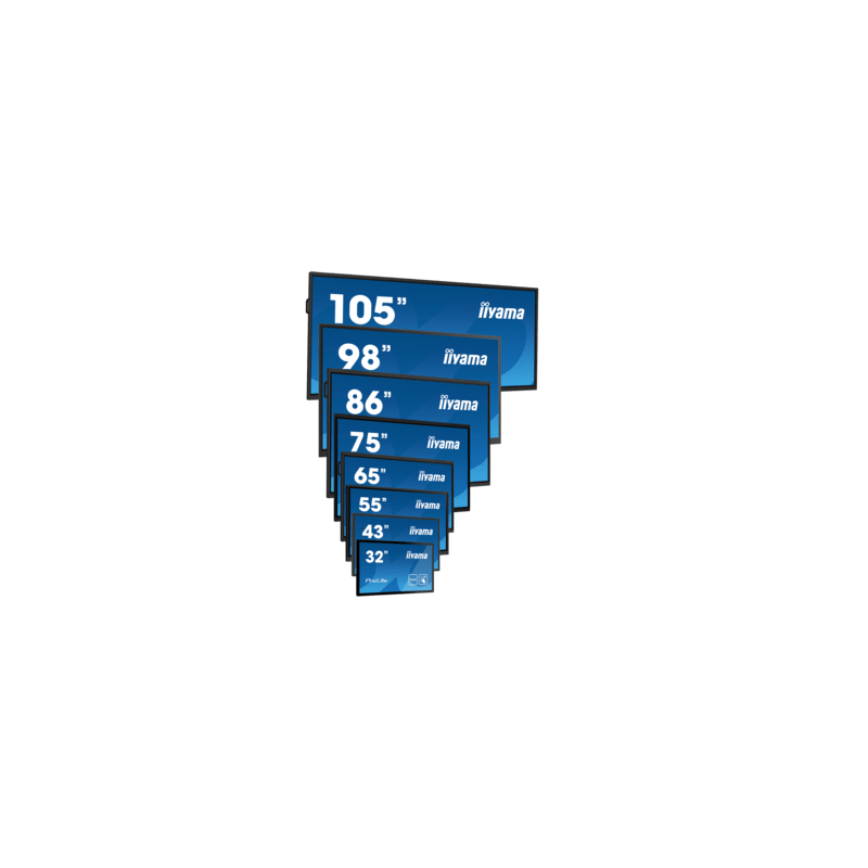 iiyama ProLite TE9813A-B1AG , 247.7 cm (98''), PureTouch-IR, 4K, USB-C, RS232, USB, black
