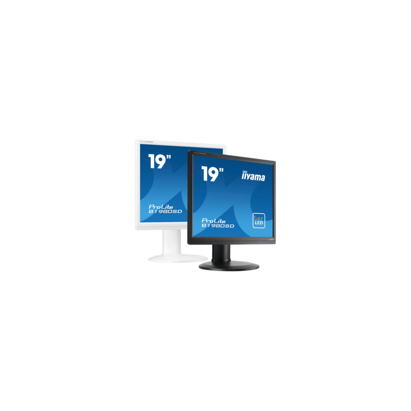 iiyama ProLite B1980S-W1, 48.3 cm (19''), kabel, zwart