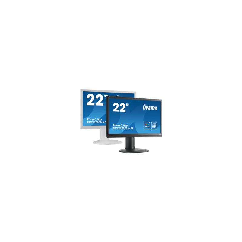 iiyama ProLite XUB2293HSU-B7, 54.6cm (21.5''), Full HD, USB, kabel, zwart