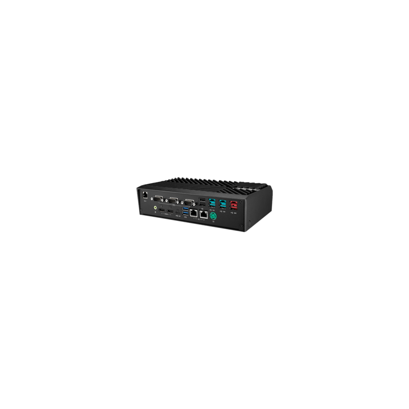 UBX-210K, USB, USB-C, poweredUSB, RS232, BT, Ethernet, WLAN, 10 IoT Enterprise, zwart, rood
