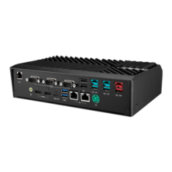 UBX-210K, USB, USB-C, RS232, BT, Ethernet, WLAN, Intel Core i3, 10 IoT Enterprise, zwart, rood
