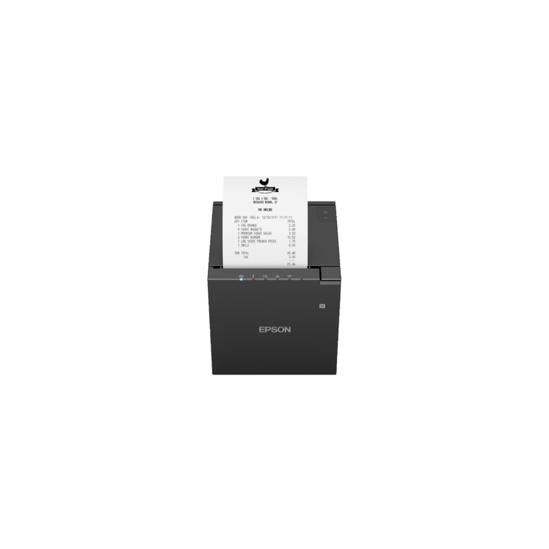 Epson TM-m30III, 8 dots/mm (203 dpi), cutter, USB, USB-C, Ethernet, Wi-Fi, NFC, black